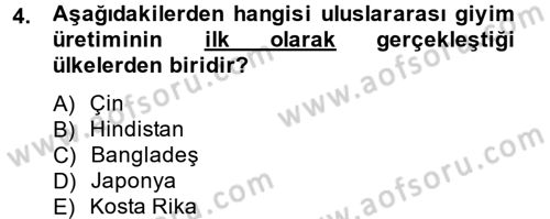 Moda Tasarım Dersi 2012 - 2013 Yılı (Final) Dönem Sonu Sınav Soruları 4. Soru