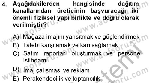 Moda Tasarım Dersi 2013 - 2014 Yılı (Vize) Ara Sınav Soruları 4. Soru