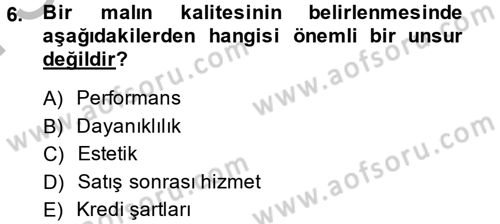 Moda Tasarım Dersi 2013 - 2014 Yılı (Final) Dönem Sonu Sınav Soruları 6. Soru