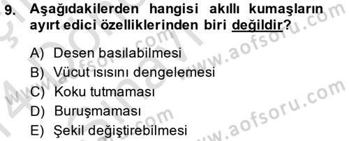 Moda Tasarım Dersi 2013 - 2014 Yılı Tek Ders Sınav Soruları 9. Soru