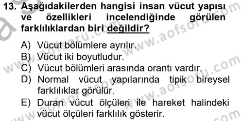 Moda Tasarım Dersi 2014 - 2015 Yılı (Vize) Ara Sınav Soruları 13. Soru