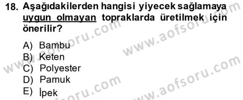 Moda Tasarım Dersi 2014 - 2015 Yılı Tek Ders Sınav Soruları 18. Soru