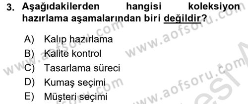 Moda Tasarım Dersi 2015 - 2016 Yılı (Final) Dönem Sonu Sınav Soruları 3. Soru