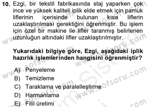 Moda Tasarım Dersi 2017 - 2018 Yılı (Final) Dönem Sonu Sınav Soruları 10. Soru