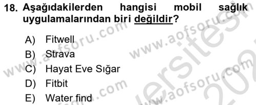 Dijital Ailede Öğrenme Ve Farkındalık Dersi 2024 - 2025 Yılı (Vize) Ara Sınav Soruları 18. Soru