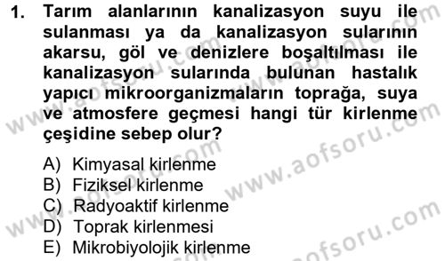Sağlıklı Yaşam Dersi 2012 - 2013 Yılı (Final) Dönem Sonu Sınav Soruları 1. Soru