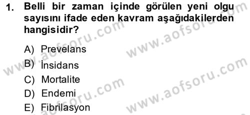 Sağlıklı Yaşam Dersi 2013 - 2014 Yılı Tek Ders Sınav Soruları 1. Soru