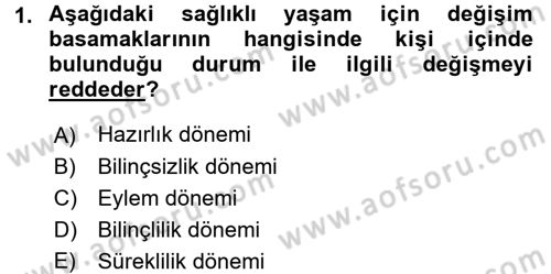 Sağlıklı Yaşam Dersi 2015 - 2016 Yılı Tek Ders Sınav Soruları 1. Soru