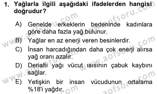 Sağlıklı Yaşam Dersi 2016 - 2017 Yılı 3 Ders Sınav Soruları 1. Soru