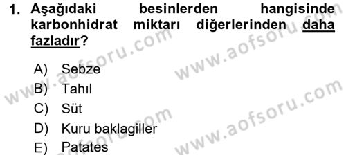 Sağlıklı Yaşam Dersi 2016 - 2017 Yılı (Vize) Ara Sınav Soruları 1. Soru