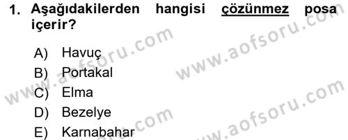 Sağlıklı Yaşam Dersi 2017 - 2018 Yılı 3 Ders Sınav Soruları 1. Soru