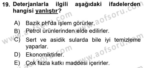 Sağlıklı Yaşam Dersi 2021 - 2022 Yılı (Vize) Ara Sınav Soruları 19. Soru