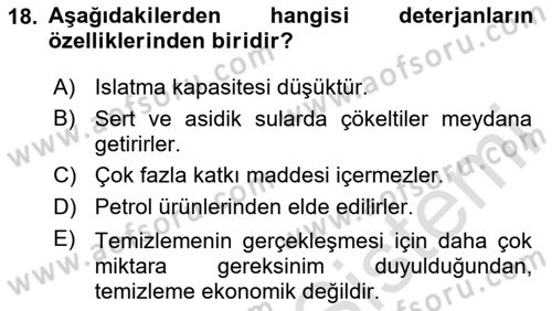 Sağlıklı Yaşam Dersi 2025 - 2026 Yılı (Vize) Ara Sınav Soruları 18. Soru