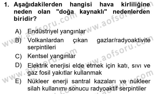 Sağlıklı Yaşam Dersi 2025 - 2026 Yılı (Final) Dönem Sonu Sınav Soruları 1. Soru