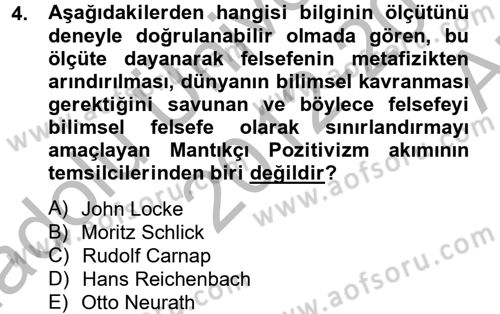 Etik Dersi 2012 - 2013 Yılı (Vize) Ara Sınav Soruları 4. Soru