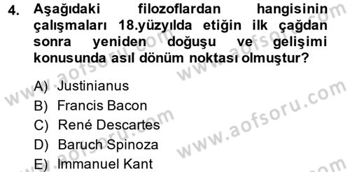Etik Dersi Ara Sınavı Deneme Sınav Soruları 4. Soru