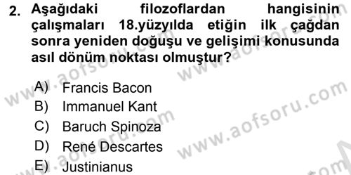 Etik Dersi 2015 - 2016 Yılı (Final) Dönem Sonu Sınav Soruları 2. Soru