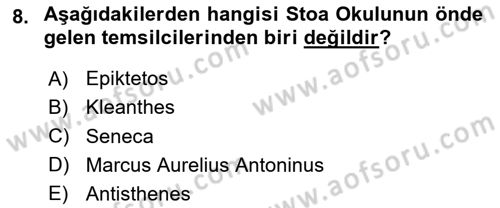 Etik Dersi 2020 - 2021 Yılı Yaz Okulu Sınav Soruları 8. Soru