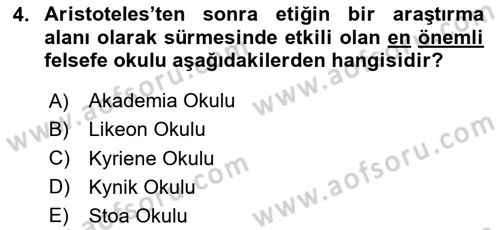 Etik Dersi 2024 - 2025 Yılı (Final) Dönem Sonu Sınav Soruları 4. Soru