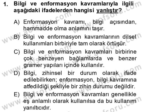 Epistemoloji Dersi Ara Sınavı Deneme Sınav Soruları 1. Soru