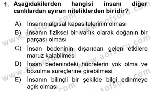 Epistemoloji Dersi 2015 - 2016 Yılı (Final) Dönem Sonu Sınav Soruları 1. Soru