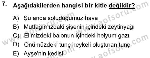 Bilim Felsefesi Dersi Ara Sınavı Deneme Sınav Soruları 7. Soru