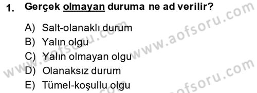 Bilim Felsefesi Dersi 2014 - 2015 Yılı Tek Ders Sınav Soruları 1. Soru