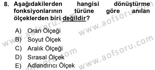 Bilim Felsefesi Dersi 2015 - 2016 Yılı (Vize) Ara Sınav Soruları 8. Soru