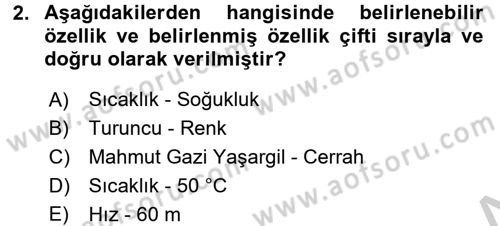Bilim Felsefesi Dersi Ara Sınavı Deneme Sınav Soruları 2. Soru