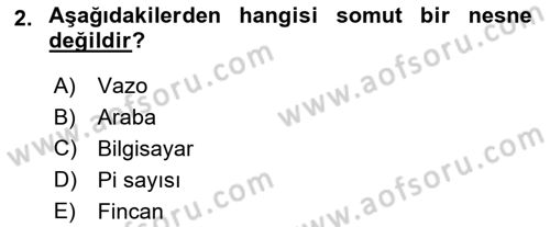 Bilim Felsefesi Dersi 2018 - 2019 Yılı Yaz Okulu Sınav Soruları 2. Soru