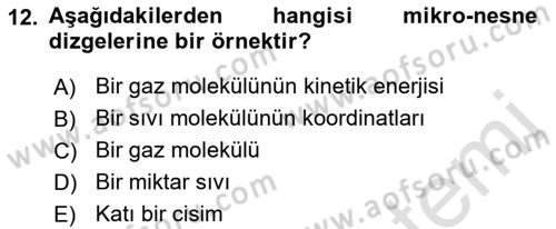 Bilim Felsefesi Dersi 2021 - 2022 Yılı (Final) Dönem Sonu Sınav Soruları 12. Soru