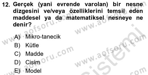 Bilim Felsefesi Dersi 2022 - 2023 Yılı (Final) Dönem Sonu Sınav Soruları 12. Soru