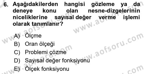 Bilim Felsefesi Dersi 2022 - 2023 Yılı Yaz Okulu Sınav Soruları 6. Soru