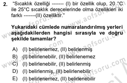 Bilim Felsefesi Dersi 2023 - 2024 Yılı (Vize) Ara Sınav Soruları 2. Soru