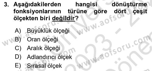 Bilim Felsefesi Dersi 2023 - 2024 Yılı (Final) Dönem Sonu Sınav Soruları 3. Soru