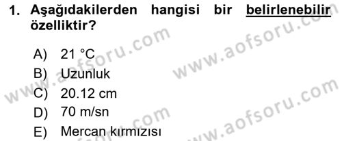 Bilim Felsefesi Dersi 2023 - 2024 Yılı Yaz Okulu Sınav Soruları 1. Soru