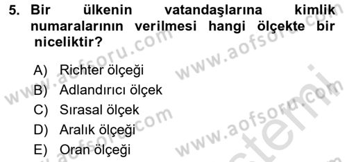 Bilim Felsefesi Dersi 2023 - 2024 Yılı Yaz Okulu Sınav Soruları 5. Soru