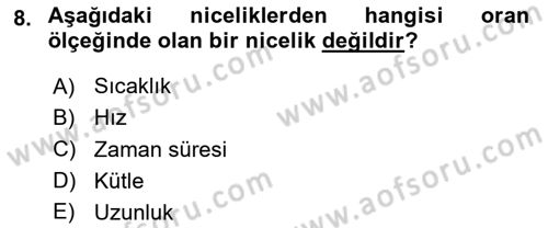 Bilim Felsefesi Dersi 2023 - 2024 Yılı Yaz Okulu Sınav Soruları 8. Soru