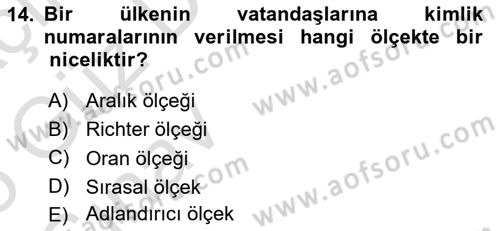 Bilim Felsefesi Dersi 2024 - 2025 Yılı (Vize) Ara Sınav Soruları 14. Soru