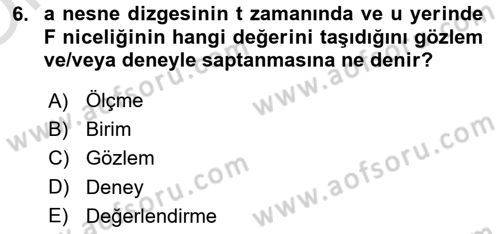 Bilim Felsefesi Dersi 2024 - 2025 Yılı Yaz Okulu Sınav Soruları 6. Soru