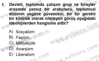 Yurttaşlık ve Çevre Bilgisi Dersi 2012 - 2013 Yılı (Final) Dönem Sonu Sınav Soruları 1. Soru