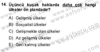 Yurttaşlık ve Çevre Bilgisi Dersi Ara Sınavı Deneme Sınav Soruları 14. Soru