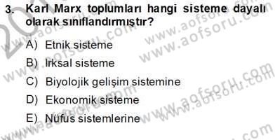 Yurttaşlık ve Çevre Bilgisi Dersi 2013 - 2014 Yılı (Vize) Ara Sınav Soruları 3. Soru