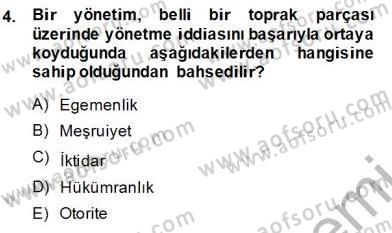Yurttaşlık ve Çevre Bilgisi Dersi Ara Sınavı Deneme Sınav Soruları 4. Soru