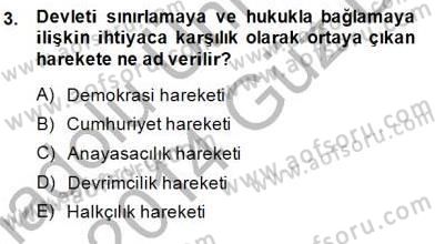 Yurttaşlık ve Çevre Bilgisi Dersi 2013 - 2014 Yılı (Final) Dönem Sonu Sınav Soruları 3. Soru