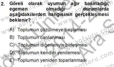 Yurttaşlık ve Çevre Bilgisi Dersi Ara Sınavı Deneme Sınav Soruları 2. Soru