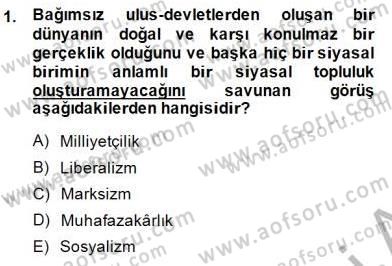 Yurttaşlık ve Çevre Bilgisi Dersi 2014 - 2015 Yılı (Final) Dönem Sonu Sınav Soruları 1. Soru