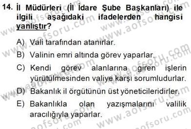 Yurttaşlık ve Çevre Bilgisi Dersi 2014 - 2015 Yılı (Final) Dönem Sonu Sınav Soruları 14. Soru