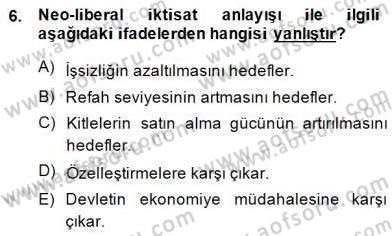Yurttaşlık ve Çevre Bilgisi Dersi 2014 - 2015 Yılı (Final) Dönem Sonu Sınav Soruları 6. Soru