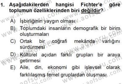 Yurttaşlık ve Çevre Bilgisi Dersi Ara Sınavı Deneme Sınav Soruları 1. Soru